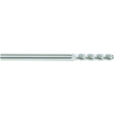 Morse Single End Mill, Ball Nose Center Cutting Extended Length, Series 5953, 14 Cutter Dia, 6 Overall 57194
